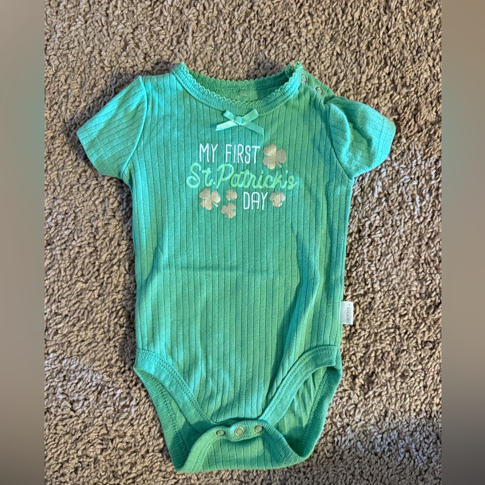 Tahari Green St. Patrick's Day Baby Bodysuit